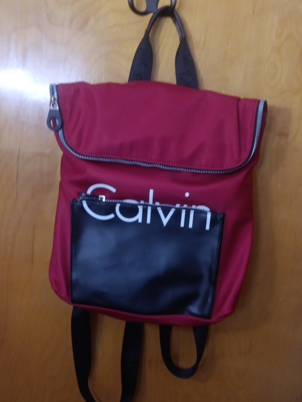 Calvin Klein Red and Black Men's Backpack